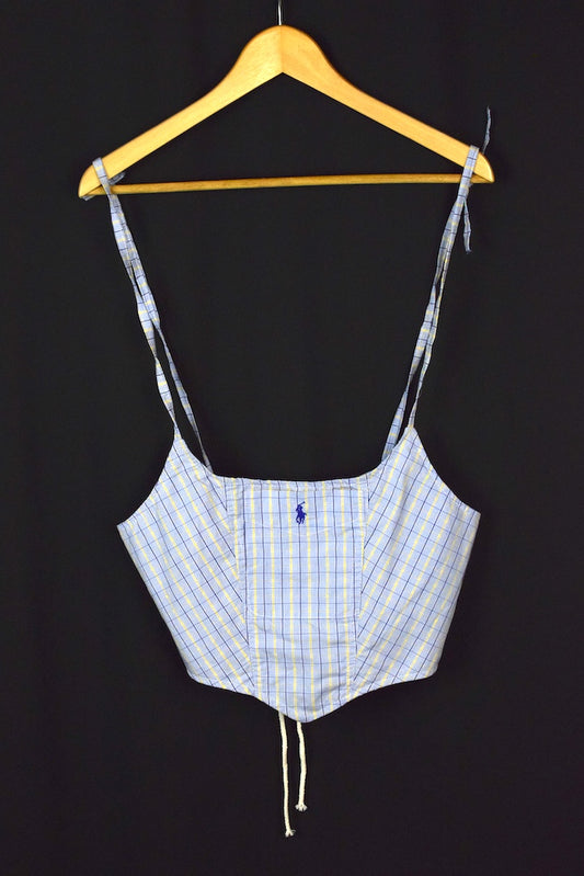 Reworked Ralph Lauren Brand Corset Style Top