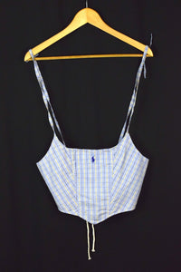 Reworked Ralph Lauren Brand Corset Style Top