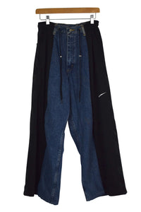 Reworked Nike Brand Track Jeans
