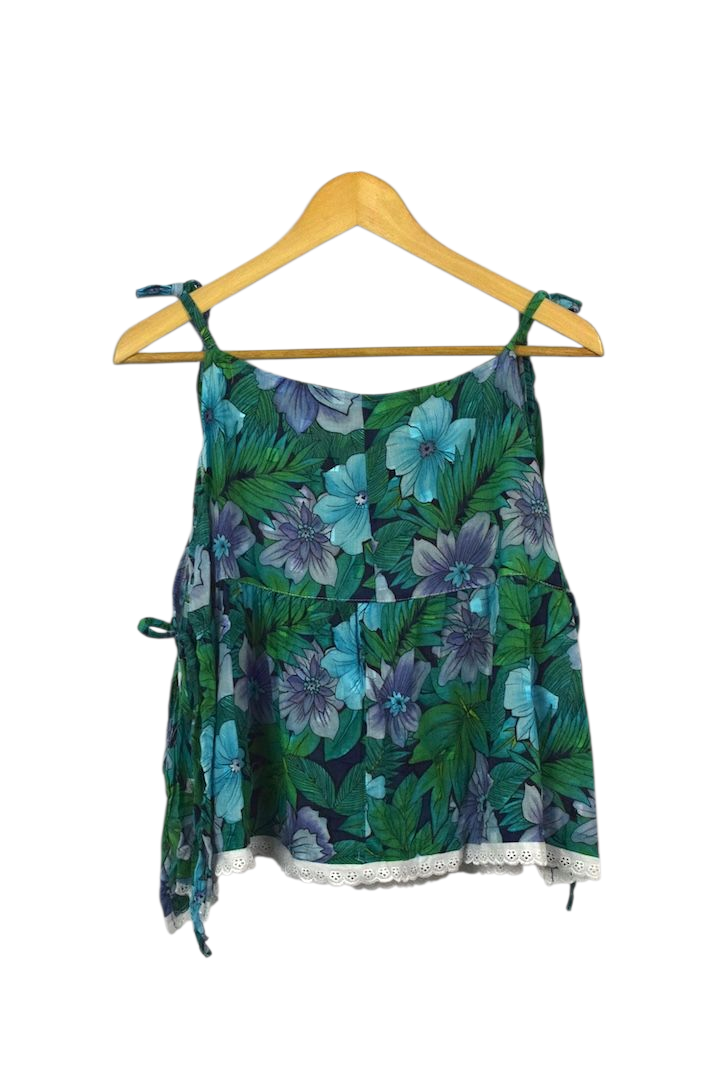 Reworked Baby Doll Tie Up Top