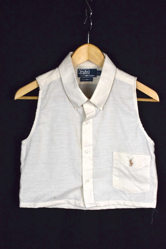 Reworked Cropped Ralph Lauren Brand Top