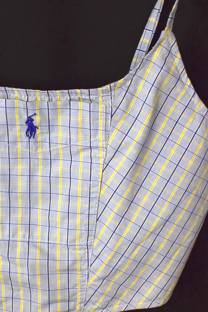 Reworked Ralph Lauren Brand Corset Style Top