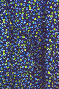 Blue Floral Print Dress