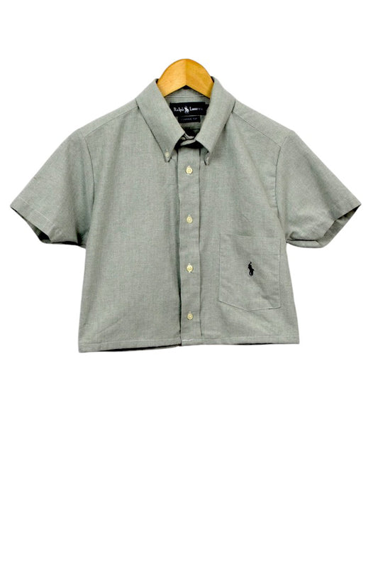 Reworked Ralph Lauren Brand Crop Top