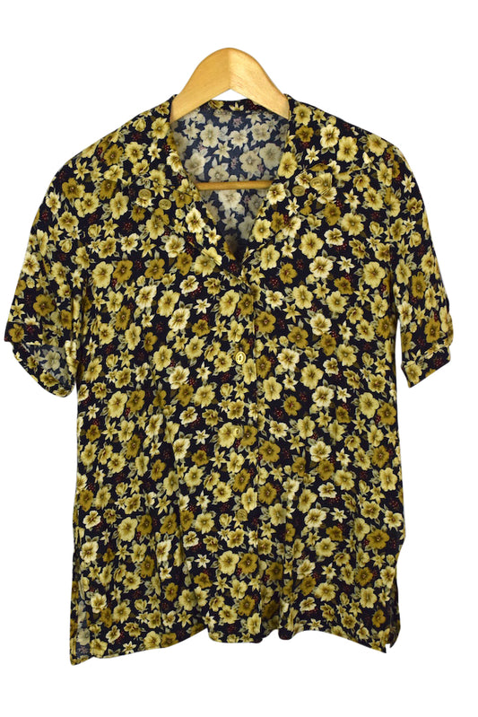 Reworked Floral Print Top