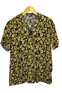 Reworked Floral Print Top