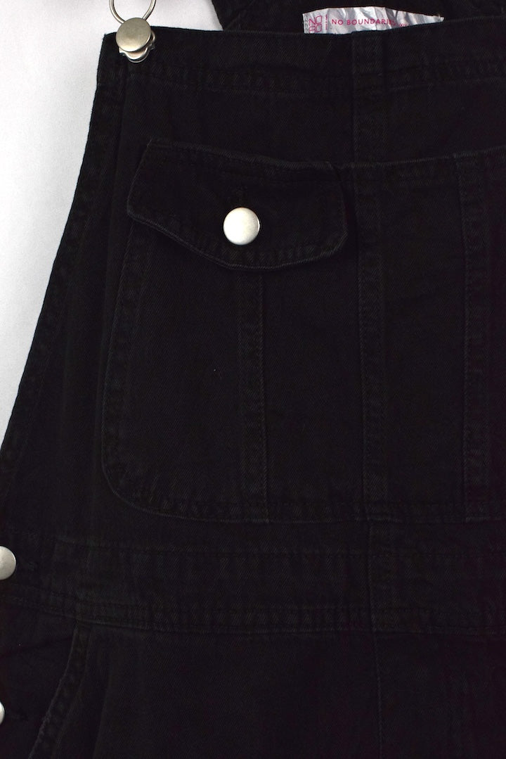 Black Denim Overalls