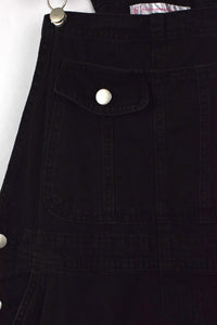Black Denim Overalls