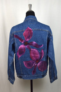 Floral Levis Strauss Brand Denim Jacket