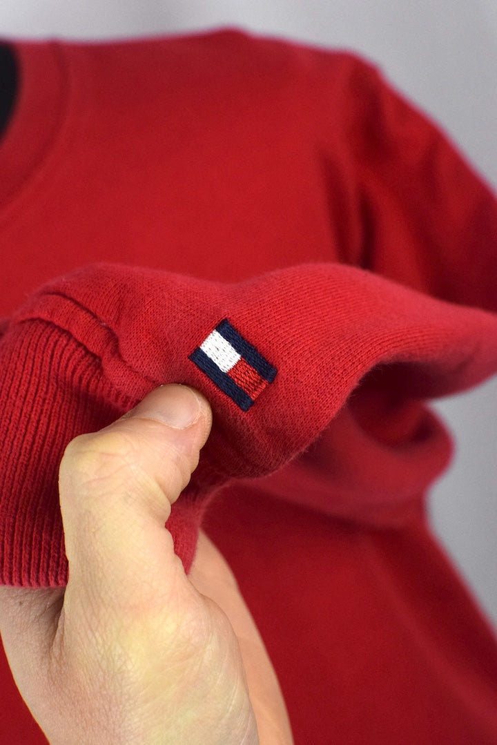 Red Tommy Hilfiger Brand Sweatshirt