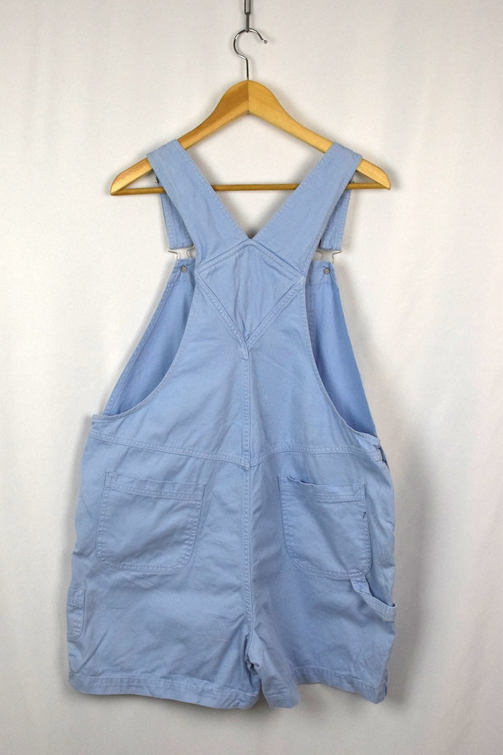 Floral Print Denim Overalls