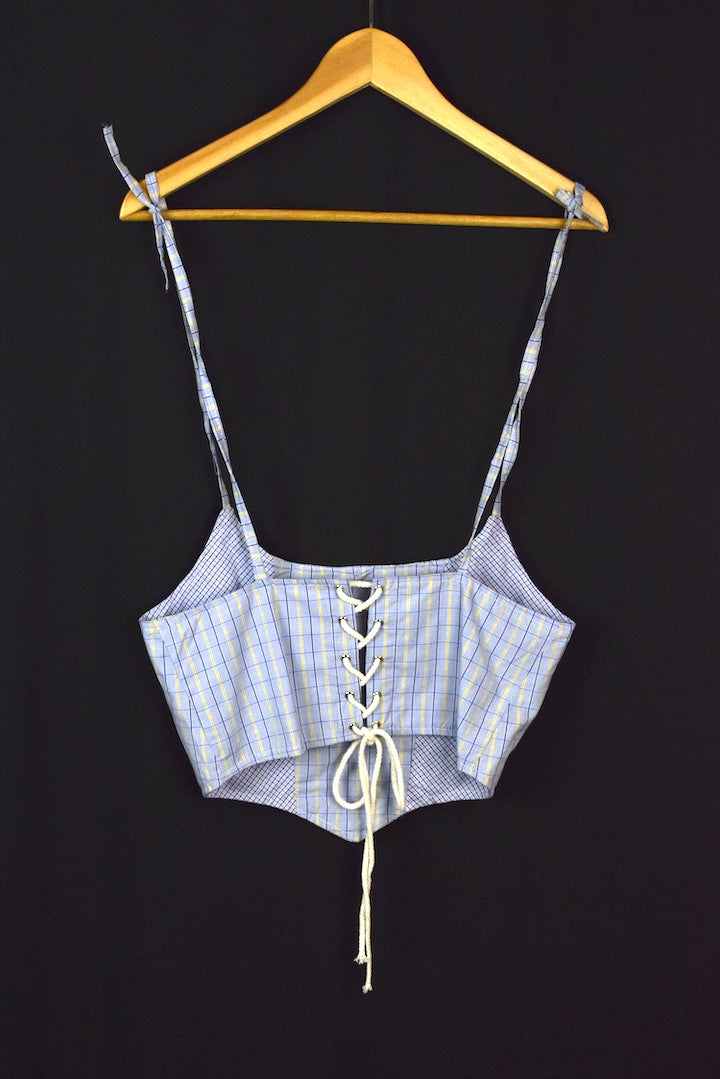 Reworked Ralph Lauren Brand Corset Style Top