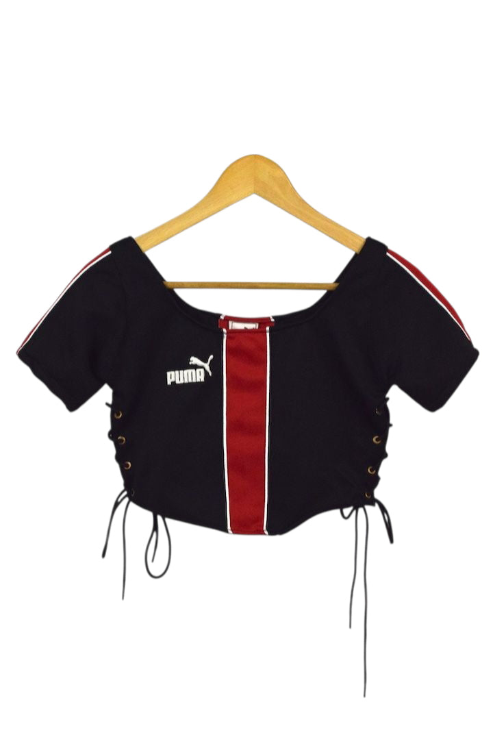 Reworked Puma Brand Crop Top