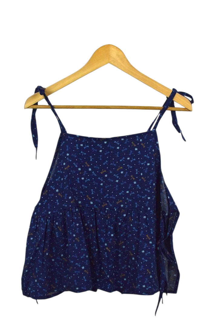Reworked Baby Doll Tie-Up Top