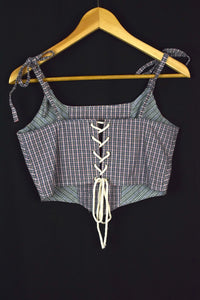Reworked Ralph Lauren Brand Corset Style Top
