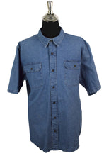 Load image into Gallery viewer, Wrangler Brand Short Sleeve Denim Shirt
