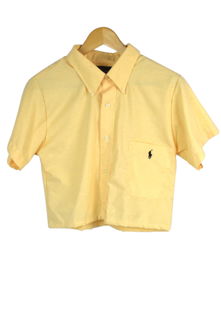 Reworked Ralph Lauren Brand Crop Top