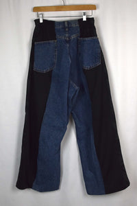Reworked Nike Brand Track Jeans