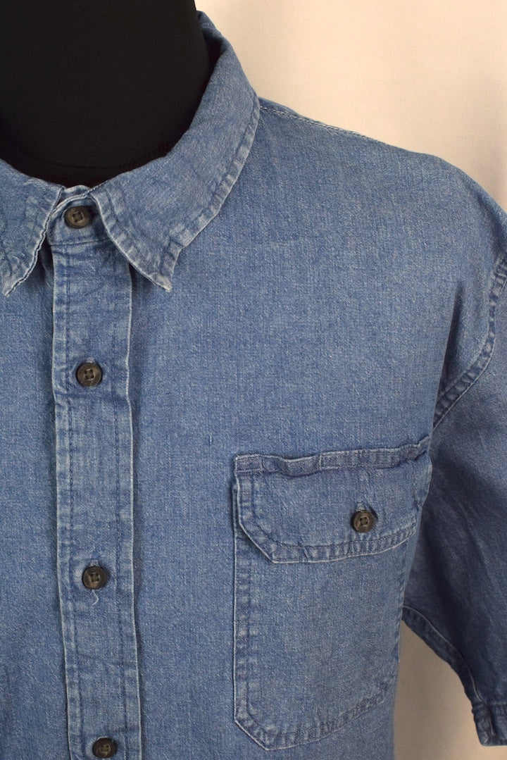 Wrangler Brand Short Sleeve Denim Shirt