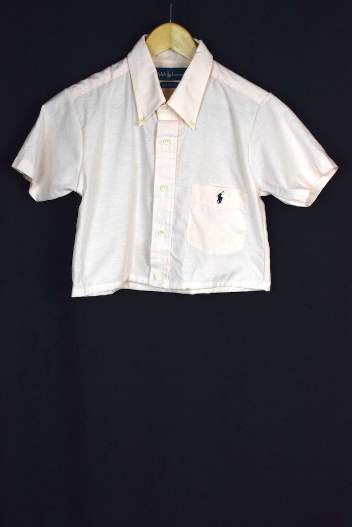 81 Reworked Ralph Lauren Brand Crop Top