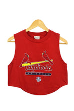 Load image into Gallery viewer, Reworked 2008 St. Louis Cardinals MLB Crop Sleeveless T-shirt
