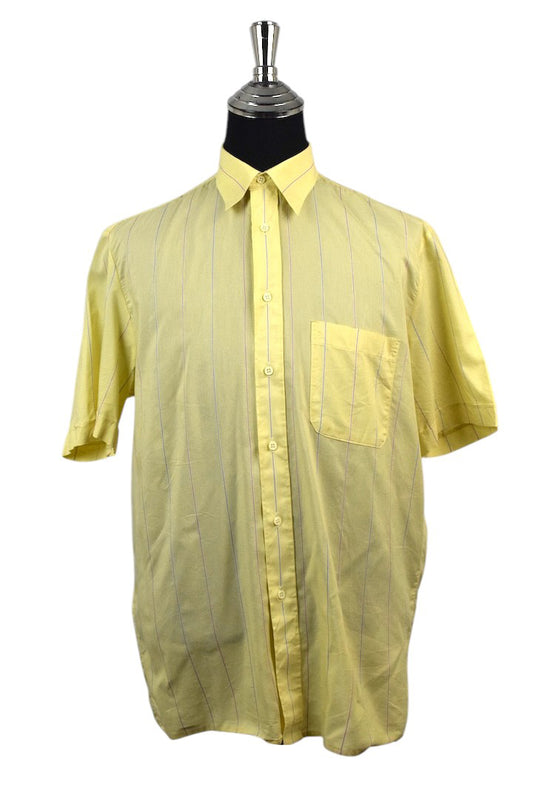 Vintage Yellow Striped Shirt