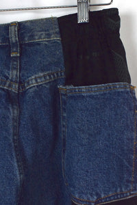 Reworked Nike Brand Track Jeans