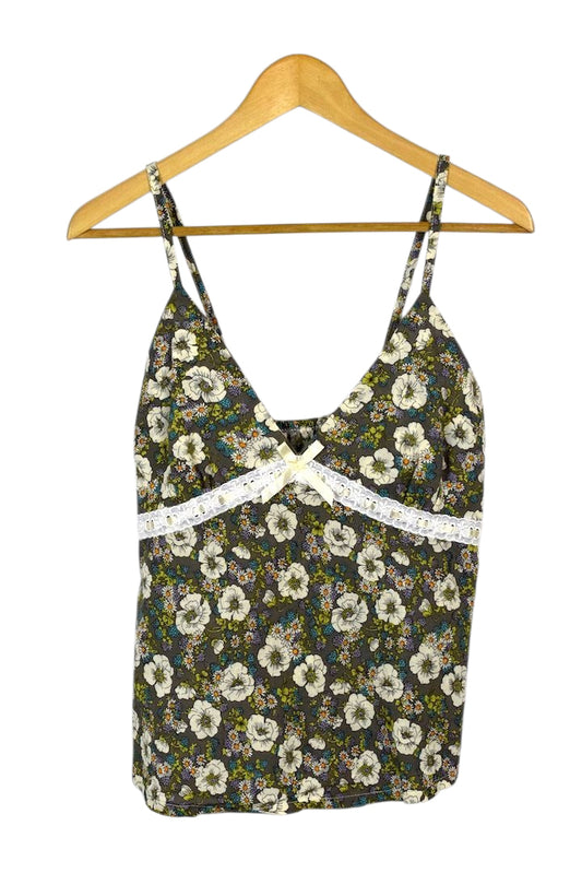 Reworked Floral Print Top