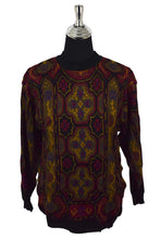 Load image into Gallery viewer, Black Abstract Pattern Knitted Jumper
