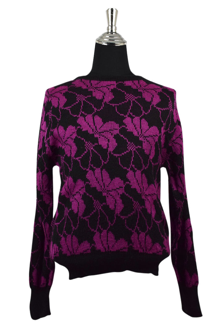 Black and Pink Jantzen Brand Knitted Jumper