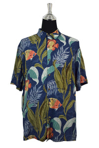 Fish Print Hawaiian Shirt