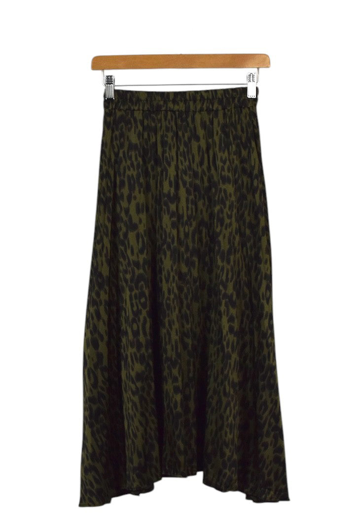 Reworked Leopard Print Skirt