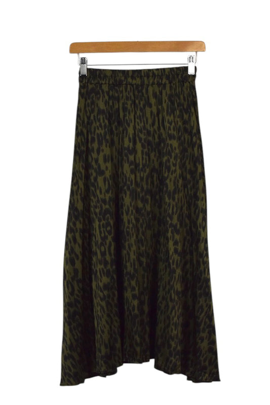 Reworked Leopard Print Skirt