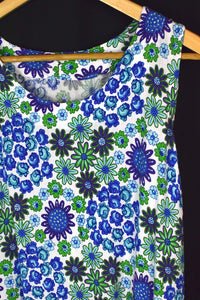 Reworked White Floral Print Dress