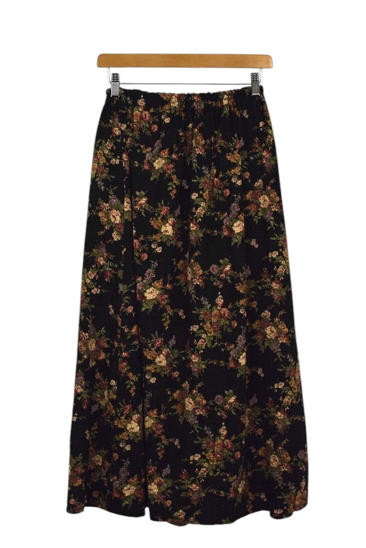 Reworked Floral Maxi Skirt