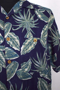Navy Floral Party Shirt