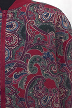Load image into Gallery viewer, 80s/90s Red Paisley Spray Jacket
