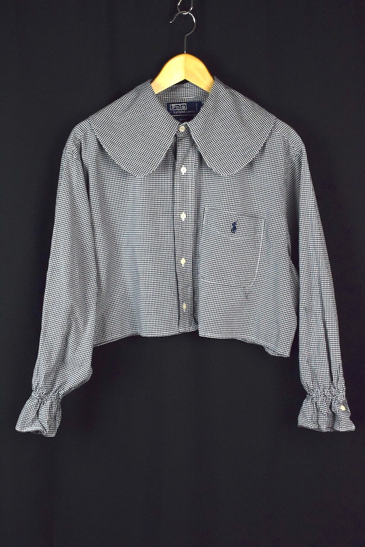 Reworked Cropped Ralph Lauren Brand Top