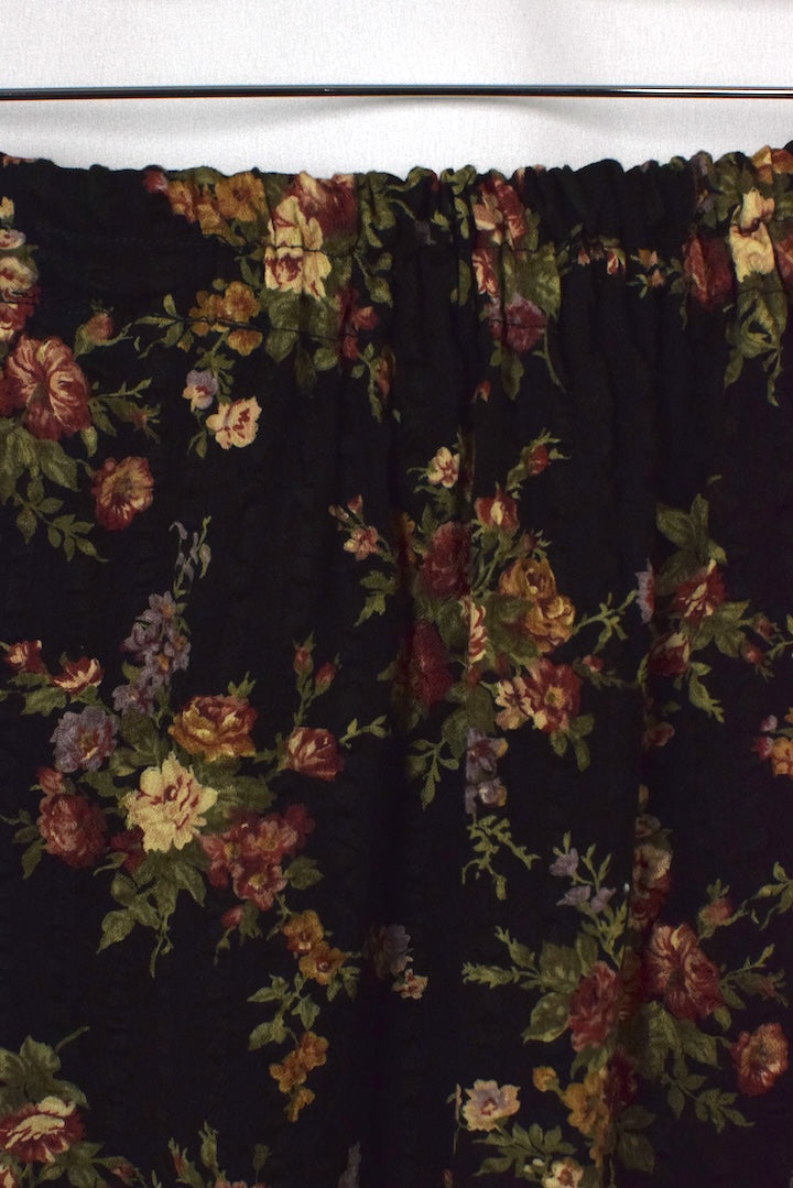 Reworked Floral Maxi Skirt
