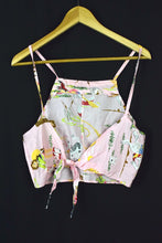 Load image into Gallery viewer, Reworked Cowgirl Print Tie Up Top
