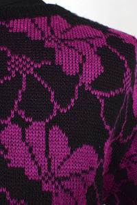Black and Pink Jantzen Brand Knitted Jumper