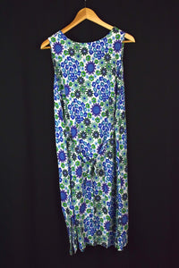 Reworked White Floral Print Dress