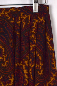 88 80s/90s Paisley Print Skirt