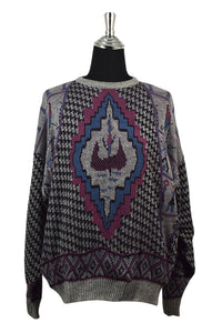 Abstract Pattern Knitted Jumper