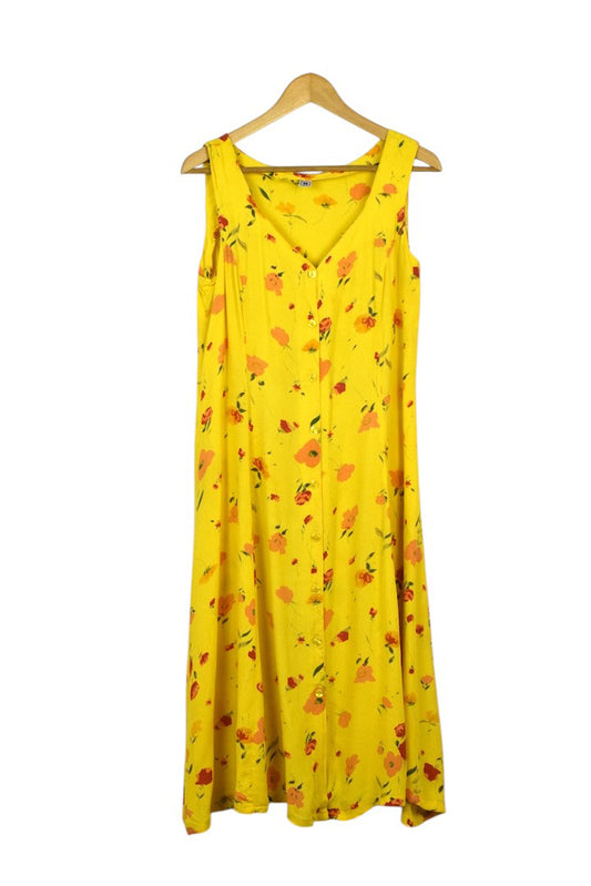 Yellow Floral Dress