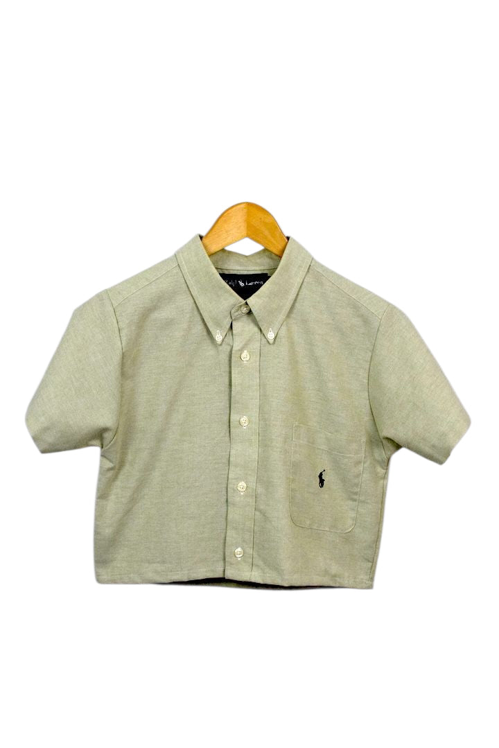 Reworked Ralph Lauren Brand Crop Top