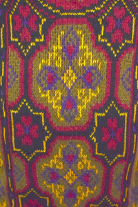 Black Abstract Pattern Knitted Jumper