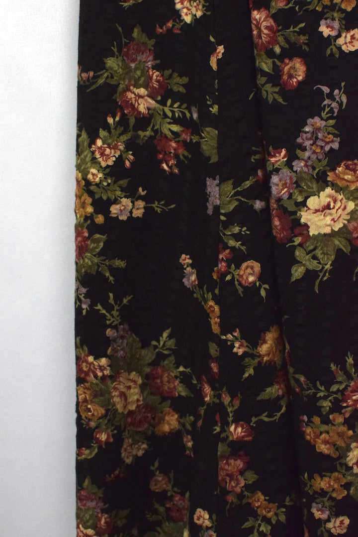 Reworked Floral Maxi Skirt