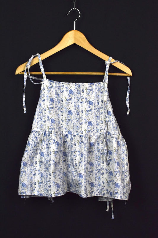 Reworked Baby Doll Tie Up Top