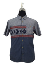 Load image into Gallery viewer, Abstract Print Denim Shirt
